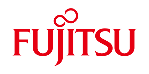 fujitsu Fujitsu logo in red on a white background