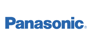 panasonic Panasonic logo in blue bold text on a white background
