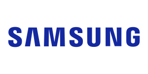 samsung Samsung wordmark logo in dark blue on a white background